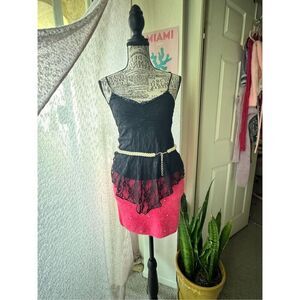 Beach Bunny Diamond Skirt Lace y2k top
